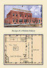 American commercial rendering of various business buildings with floor plans and with some drawings of the milieu Poster Print by Geo E. Miller - Item # VARBLL0587084642