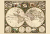 Two Spheres in circles show the worlds hemispheres Poster Print by Frederick  de Wit - Item # VARBLL0587236906