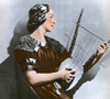 Cover to Etude magazine from February 1942.  Woman strums a lute. Poster Print by unknown - Item # VARBLL058743614x