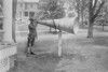 Army Bugler employs Large Megaphone to Wake Everyone at Fort Totten, New York Poster Print - Item # VARBLL058746444L