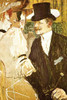 Gentleman in top hat greets a lady at the Moulon Rouge Poster Print by Toulouse-Lautrec - Item # VARBLL0587254378