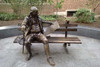 A sculpture of Benjamin Franklin reading the Pennsylvania Gazette at the University of Pennsylvania in Philadelphia, Pennsylvania. Poster Print by unknown - Item # VARBLL0587335610