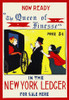 A woman holds onto the shoulder of a man who is speaking to a woman sitting in a coach. Poster Print by  G. F. Scotson-Clark - Item # VARBLL0587416181