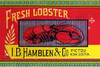 A Victorian era can label for Lobster from the I.B. Hamblen & Co. from Pictou, Nova Scotia in Canada. Poster Print by Sun Litho Co. - Item # VARBLL0587258195