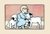 A little baby hugs two little dogs.  An illustration from a series of children's books which came free with the Public Ledger newspaper. Poster Print by Julia Dyar Hardy - Item # VARBLL0587272376