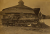 Wood burning locomotive "Gen. Haupt" named for Herman Haupt, chief of Construction and Transportation, in front of the roundhouse at the Alexandria station. Poster Print - Item # VARBLL058745404L