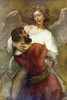 Jacob's struggle with the angel Poster Print by Rembrandt  Van Rijn - Item # VARBLL0587264535