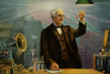 The great American inventor Thomas Edison is surrounded by his creations. Poster Print by Unknown - Item # VARBLL0587248947