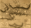 A plan of the town of Newport in Rhode Island.  Surveyed by Charles Blaskowitz.  Drawn by William Faden  Appears in William Faden's Atlas of battles of the American Revolution. [1845] Poster Print by William Faden - Item # VARBLL058742883X