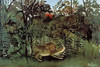 The Hungry Lion Throws itself on the Antelope Poster Print by Henri Rousseau - Item # VARBLL058761974L