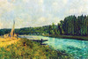 River landscape on the Oise Poster Print by Alfred  Sisley - Item # VARBLL0587263075