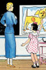 A little girl proudly shows her painting of a dog to her teacher. Poster Print by Julia Letheld Hahn - Item # VARBLL0587274921