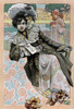 Spanish Art Nouveau Girl with catalog Poster Print by Camps - Item # VARBLL0587393475