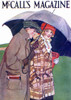 McCall's Magazine; Young Lover under an umbrella Poster Print by Vintage Dish - Item # VARBLL0587393521