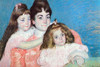 Woman's portrait with her two young daughters seated next to her Poster Print by Mary  Cassatt - Item # VARBLL0587257903
