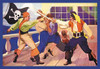 Illustrations of pirates from "The Book of Pirates" relaying tales of adventure for children. Poster Print by George Taylor - Item # VARBLL0587155523