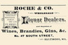 A newspaper advertisement for Roche & co. an importer of wines, brandies, gins, and other alcohols in the Baltimore Maryland region. Poster Print by Unknown - Item # VARBLL0587226692