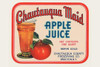 The Chautauqua county preserving co. of Brocton, New York, used this label on its bottles of apple juice. Poster Print by Unknown - Item # VARBLL0587239808