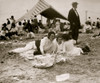 Coney Island vrowds with umbrellas on the beach Poster Print - Item # VARBLL058750025L