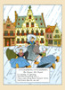 Het Regent, Het Zegent  Three Dutch maids slip and fall in the rain. Poster Print by Maud & Miska Petersham - Item # VARBLL0587410469