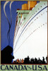 Sail to Canada & the USA .  Image taken from a Canadian Pacific travel poster of the steamship era. Poster Print by unknown - Item # VARBLL0587387005