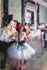 Teacher in a ballet class addresses girls holding  staff in his hand and leaning on it Poster Print by Edward Degas - Item # VARBLL0587259795