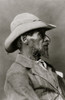 Head-and-shoulders portrait photograph of an African American man wearing a hat, profile, facing right. Poster Print - Item # VARBLL0587634022