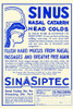 1950's medicine advertisement for a sinus and head cold cure.  Claims to flush hard mucus from nasal passages and breathe free again. Poster Print by Unknown - Item # VARBLL0587254688