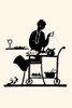 Homemaker takes items from a serving cart Poster Print by Maxfield Parrish - Item # VARBLL0587268794