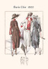 Page from a 1920's fashion catalog from France with the lastest in women's attire. Poster Print by unknown - Item # VARBLL0587020156