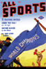 Cover art from a pulp magazine dedicated to thrilling tales of sports. Poster Print by unknown - Item # VARBLL0587378115