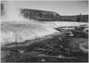 River in foreground Trees behind "Firehole River Yellowstone National Park" Wyoming, Geology, Geological Poster Print by Ansel Adams - Item # VARBLL0587401281