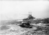 US Navy Battleship in a Stormy Sea Poster Print - Item # VARBLL058746535L