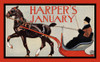 A man rides in a horse-drawn sleigh. Poster Print by  Edward Penfield - Item # VARBLL058741295x