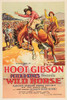A film poster for a western staring Hoot Gibson showing a cowboy riding a bucking bronco as spectators cheer. Poster Print by unknown - Item # VARBLL0587331674