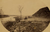 two men, one seated and one standing, on a bank above the Potomac River in Fort Sumner, Maryland. Poster Print - Item # VARBLL058745408L