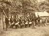 Drum Corps, 93d New York Infantry, Bealton, Va., August, 1863; Group portrait of 8 boys posed with drums and other people Poster Print - Item # VARBLL058752202L