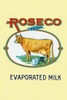 Original can label for Evaporated Milk showing a cow Poster Print by unknown - Item # VARBLL0587336196