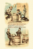 Victorian trade card for the Enterprise Barrel Jack.  "Jim and Mike hard at work, the former apparently breaking his back, should see Harry, with the easy jerk, handle the Enterprise Barrel Jack." Poster Print by unknown - Item # VARBLL0587391146