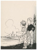 A boy and girl look over the landscape at a farm and clouds.  Book plate from a 1932 edition of A Child's Garden of Verses. Poster Print by Eul A Cie - Item # VARBLL0587462582