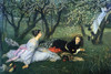 Two ladies sit in a garden as a daughter climbs in a tree. Poster Print by James Tissot - Item # VARBLL058725565x