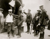 Wounded German prisoners Poster Print