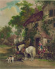 Hunter & Son stop at a country inn watched over  by a man & his wife Poster Print - Item # VARBLL058759762L