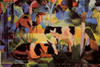 Landscape with cows and camels Poster Print by August Macke - Item # VARBLL0587253401