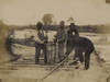 Military railroad operations in northern Virginia: men using levers for loosening rails Poster Print - Item # VARBLL058745366L