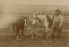 Rancher And Son, Circa 1890S. - Rancher Poses With His Horses And His Toddler Son, With Cattle Pens In The Background. Poster Print - Item # VARBLL0587402768