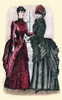 Godey's Lady's Book Winter 1884 Fashion Plate- Two women wearing gowns Poster Print by Godey - Item # VARBLL0587395435