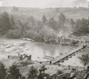 Jericho Mills, Va. Canvas pontoon bridge across the North Anna, constructed by the 50th New York Engineers; the 5th Corps under Gen. Gouverneur K. Warren crossed here on the 23d. View from the north bank Poster Print - Item # VARBLL058753401L
