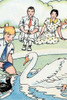 A little boy feeds a Swan as his family watches. Poster Print by Julia Letheld Hahn - Item # VARBLL0587275111