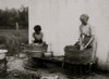 Zelina & Florence Richards, 12 and 13 years old doing the family wash Poster Print - Item # VARBLL058755190L